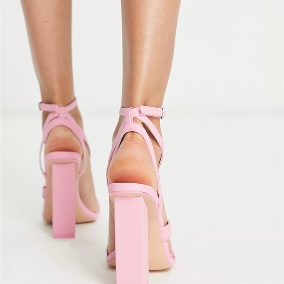 NWT ASOS Public Desire Pink Pumps | Size 9 Wide - Picture 2 of 5